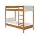 preview thumbnail 10 of 11, Max and Lily Harbor Twin over Twin Bunk Bed with Upholstered Headboard