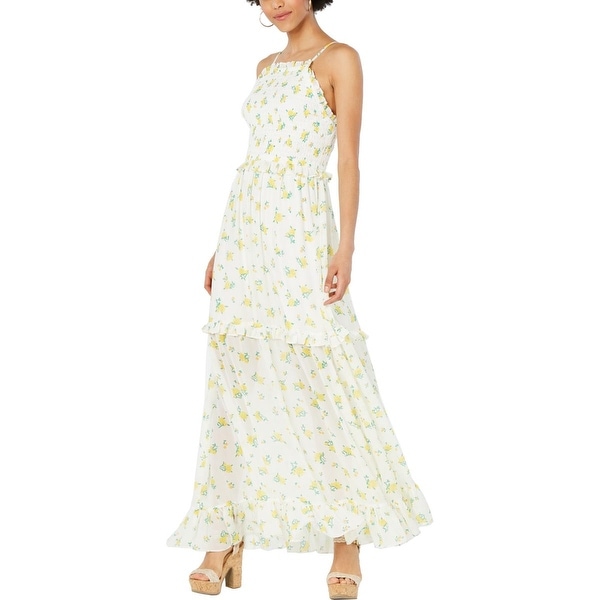 lemon maxi dress