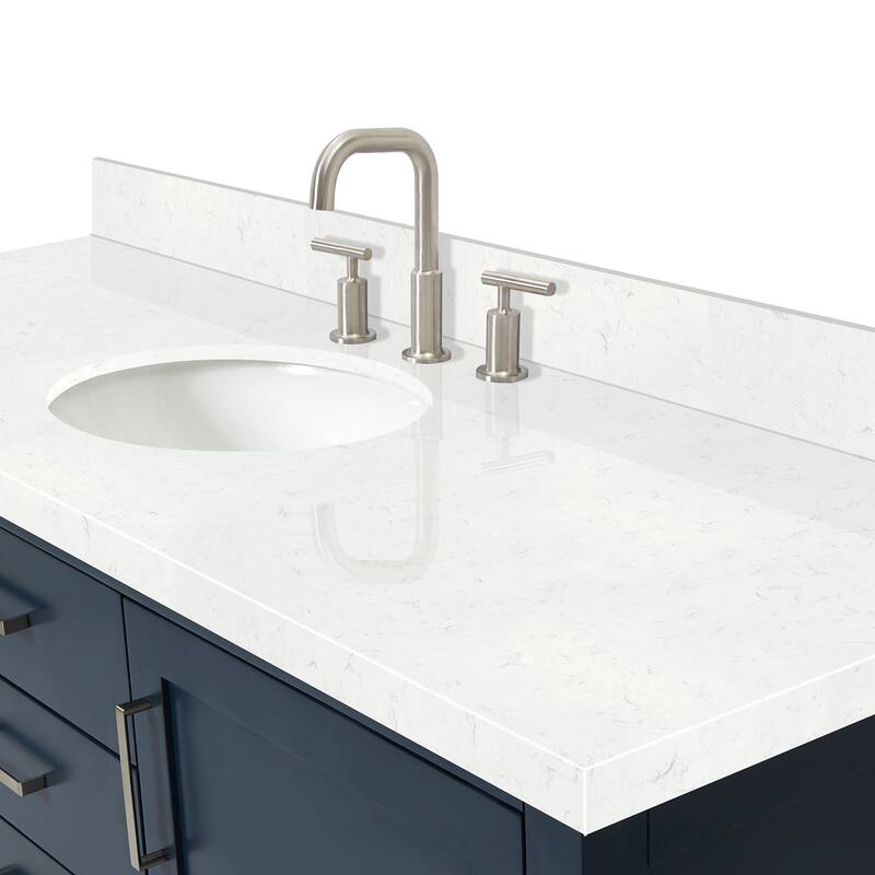 Ariel R060SCQOVO Bayhill 60" Free Standing Single Basin Vanity Set