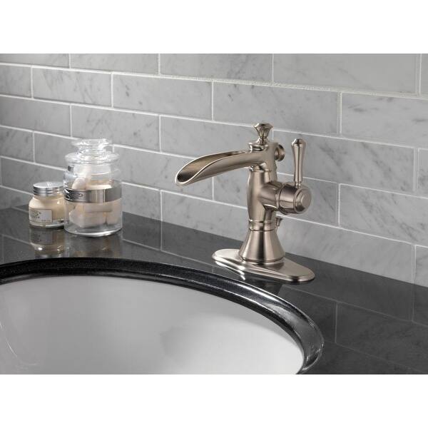 Shop Delta 598lf Mpu Cassidy Single Hole Waterfall Bathroom Faucet