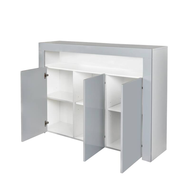 Sideboard Storage Cabinet Modern Kitchen Unit Cupboard Buffet Wooden Storage Display Cabinet TV Stand