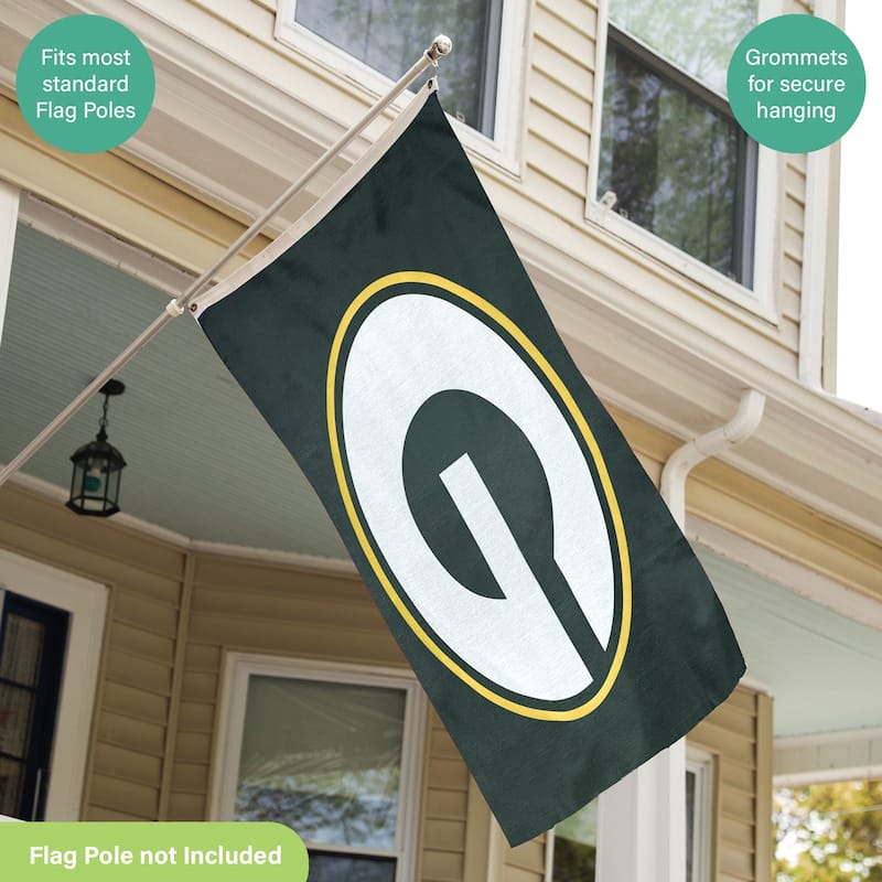 Green Bay Packers Single Sided Flag w/ 2 Grommets, 3'x5'