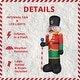preview thumbnail 8 of 14, Fraser Hill Farm 10-Ft. Tall Traditional Nutcracker, Blow Up Inflatable with Lights and Storage Bag