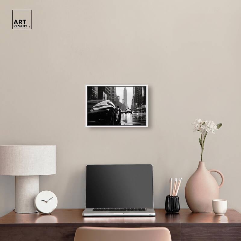 Rainy Day New York Canvas by Art Remedy
