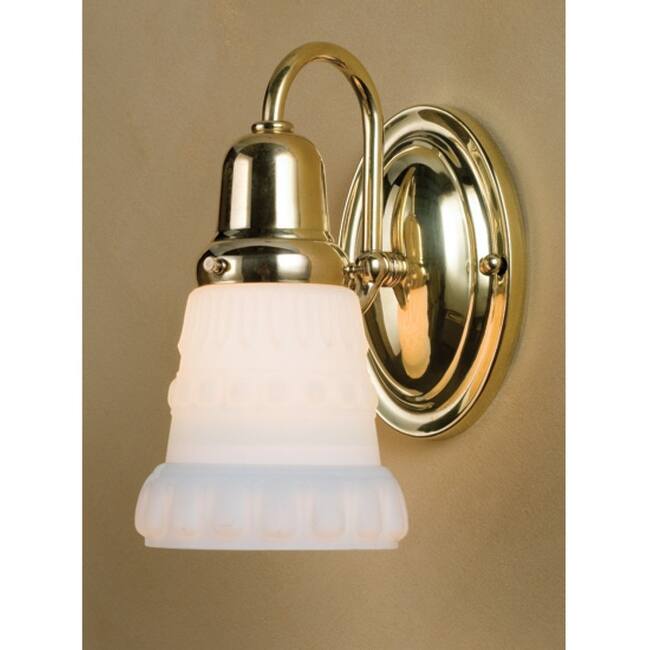 Meyda Tiffany 5" Wide Single Light Wall Sconce - Polished Brass