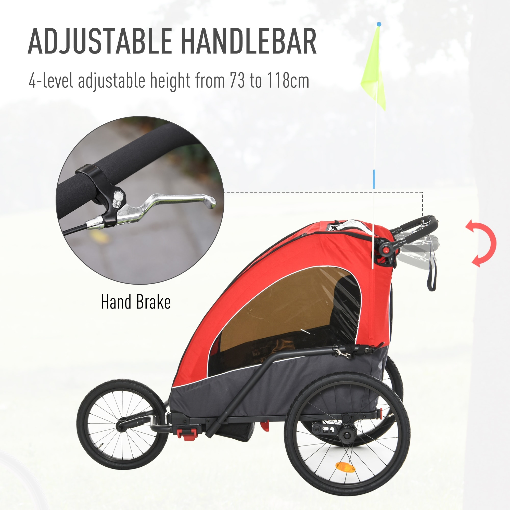 Bike trailer and 2025 stroller