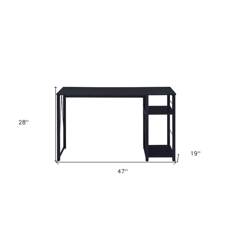 47" Black Writing Desk