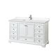 Option White / Carrara Cultured Marble Top / Polished