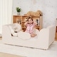 preview thumbnail 2 of 22, Toddler Floor Bed with Removable Guard Rails for Kids Aged 1-6 Years