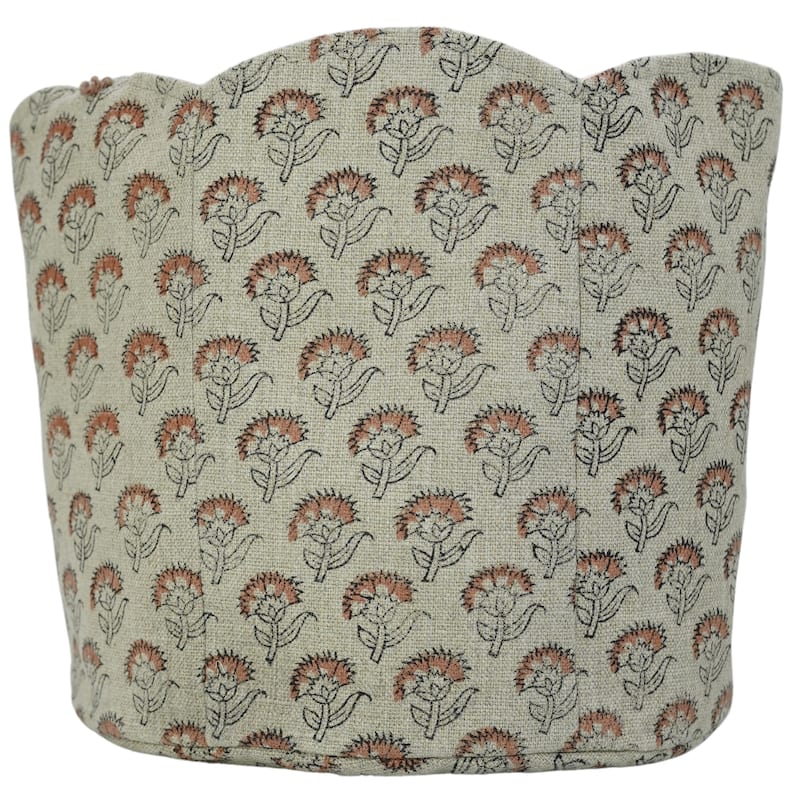 Fabdivine Handmade Floral Room Décor Nursery Storage Basket