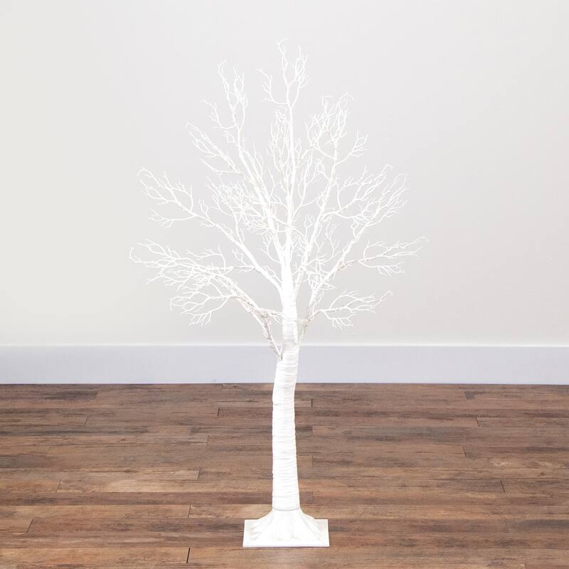 Pre-Lit Twig Artificial Christmas Tree - 4' - Warm White LED Lights