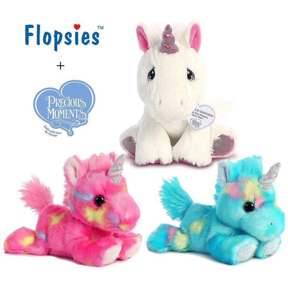 blueberry ripple unicorn bright fancies 7 stuffed animal by aurora plush 16701