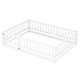 preview thumbnail 52 of 102, Montessori Floor Bed with Fence Guardrail and Removable Door Toddler Floor Wood Bed Frame for Kids Boys Girls Children's Room