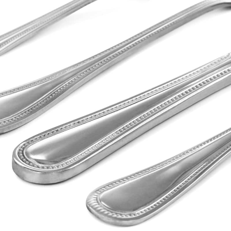 Oster 20 Piece Stainless Steel Flatware and Steak Knife Set - 11.40 x 7.50