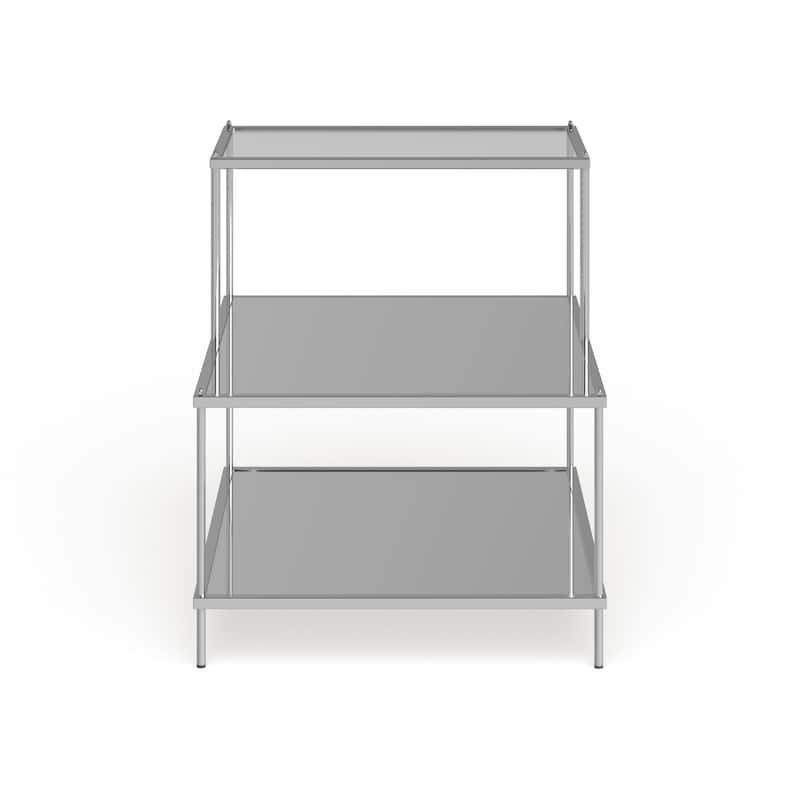SEI Furniture Grant Glam Mirrored Side Table