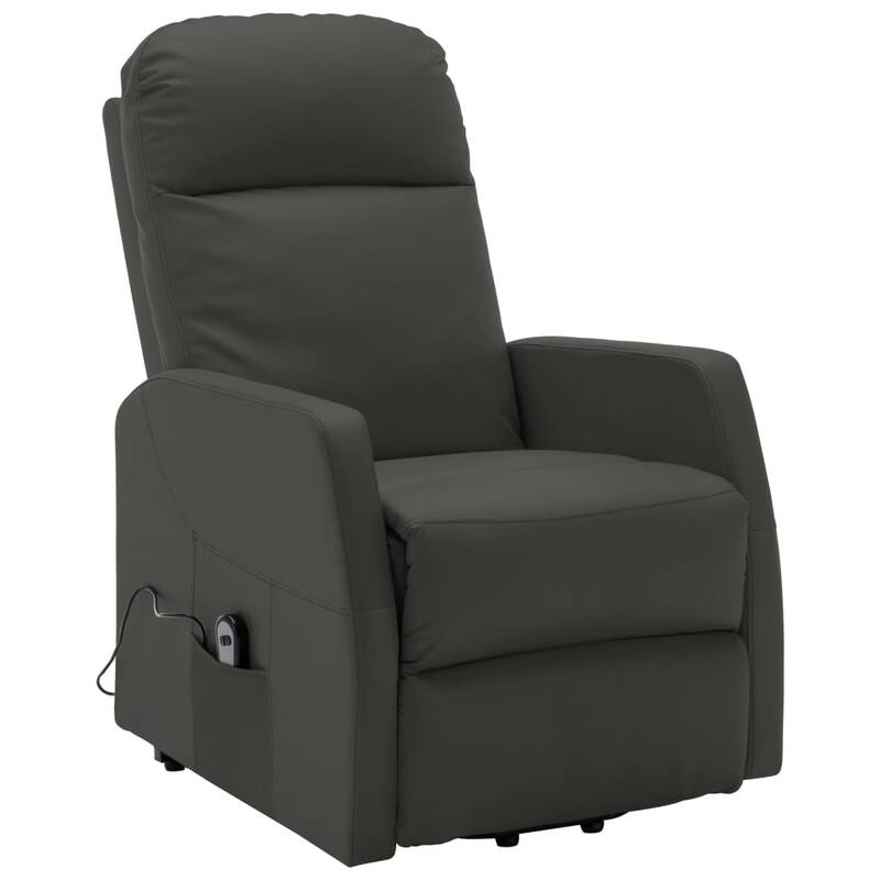 vidaXL Power Lift Recliner Electric Lift Chair for Home Theater Faux Leather - 26" x 35.8" x 42.1"
