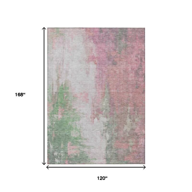 HomeRoots Abstract Transitional Rectangle Outdoor Rug