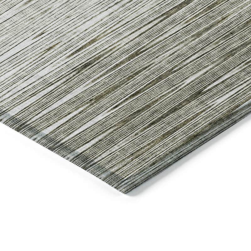 Machine Washable Indoor/ Outdoor Chantille Ombre Stripes Rug