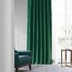preview thumbnail 2 of 6, Exclusive Fabrics Emerald Green Faux Silk Taffeta Curtain (1 Panel)