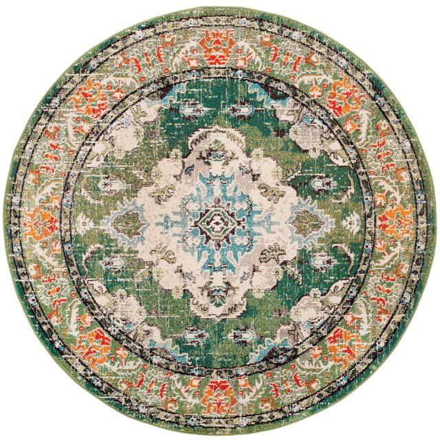 SAFAVIEH Monaco Lillie Boho Medallion Distressed Area Rug