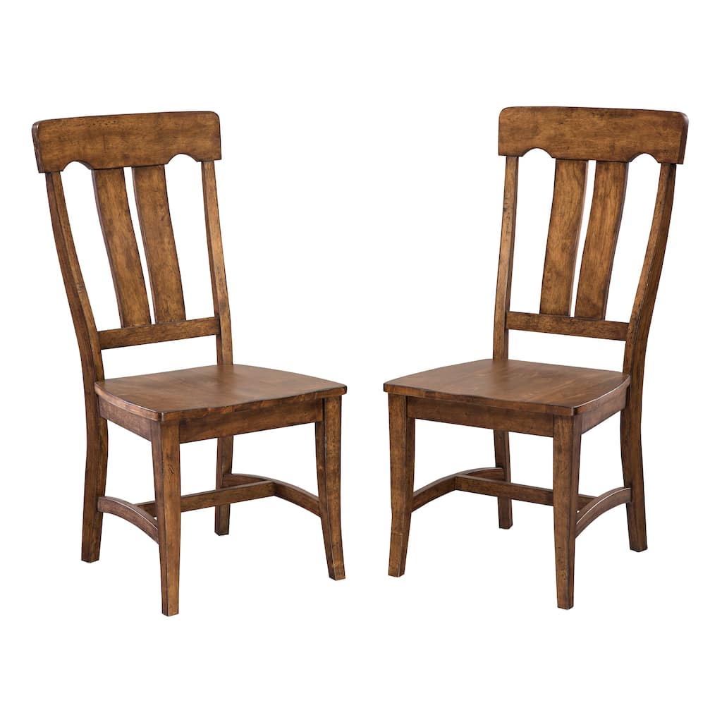 The District Copper Finish Splat Back Dining Chair (Set of 2)