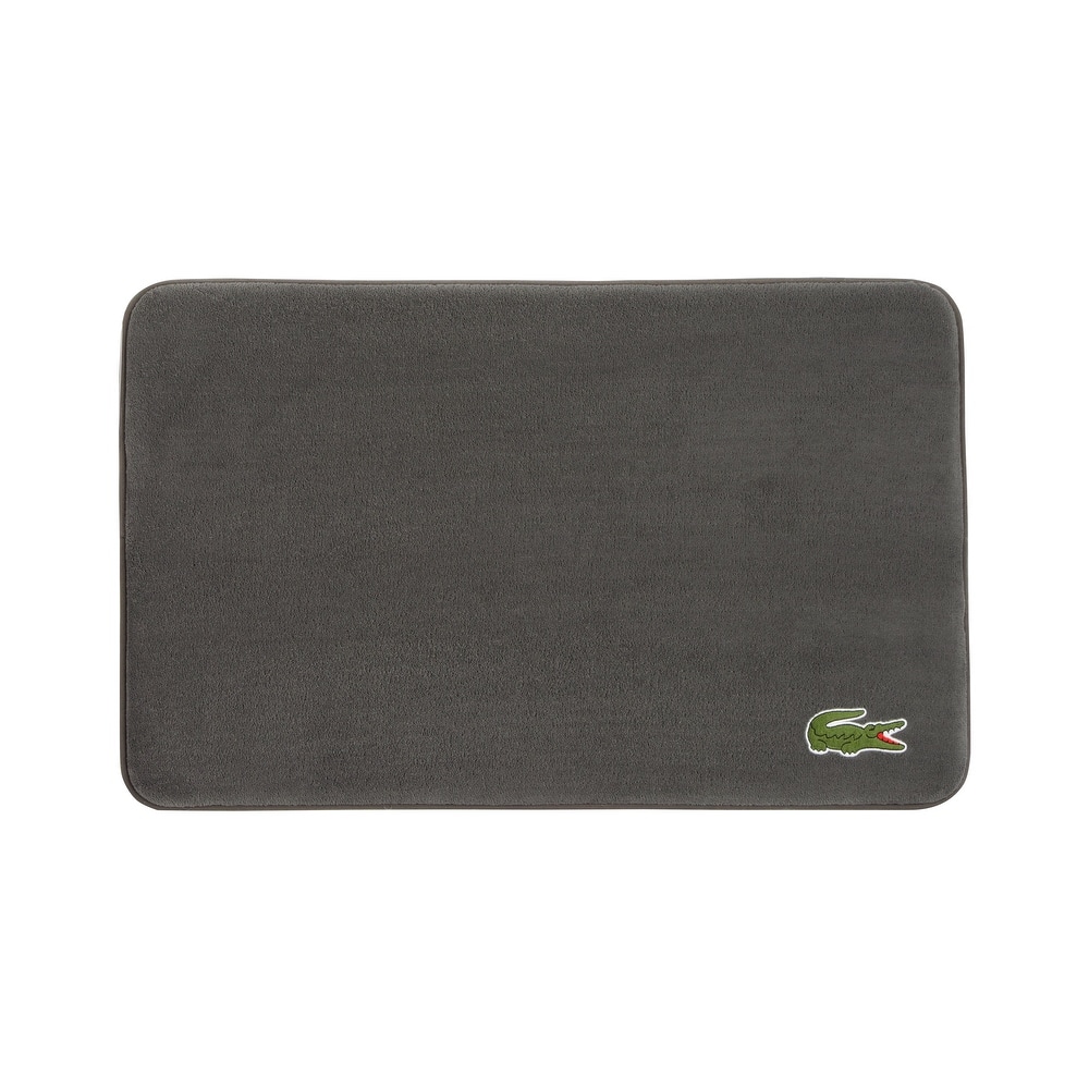 Lacoste Croc Memory Foam Non-Slip Bath Rug