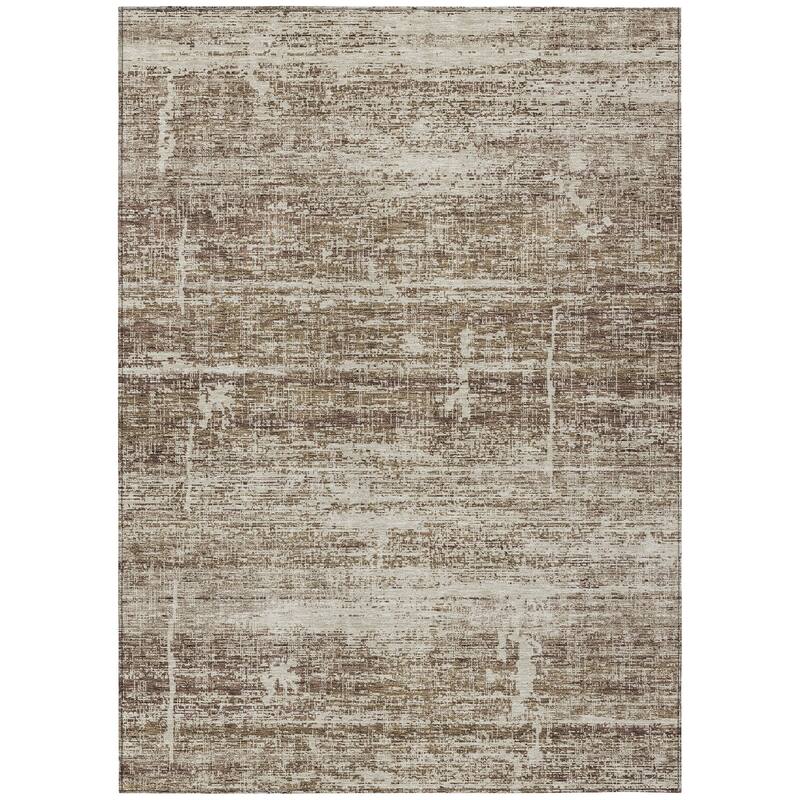 Machine Washable Indoor/ Outdoor Chantille Solid Ombre Rug