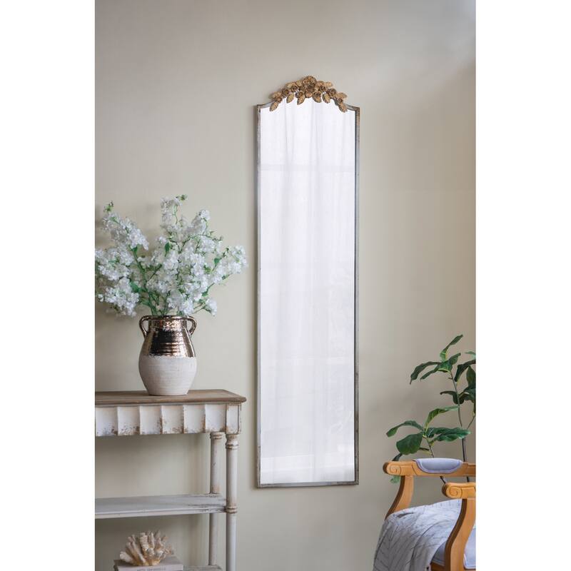 Large Rectangular Full-Length Mirror - Gold