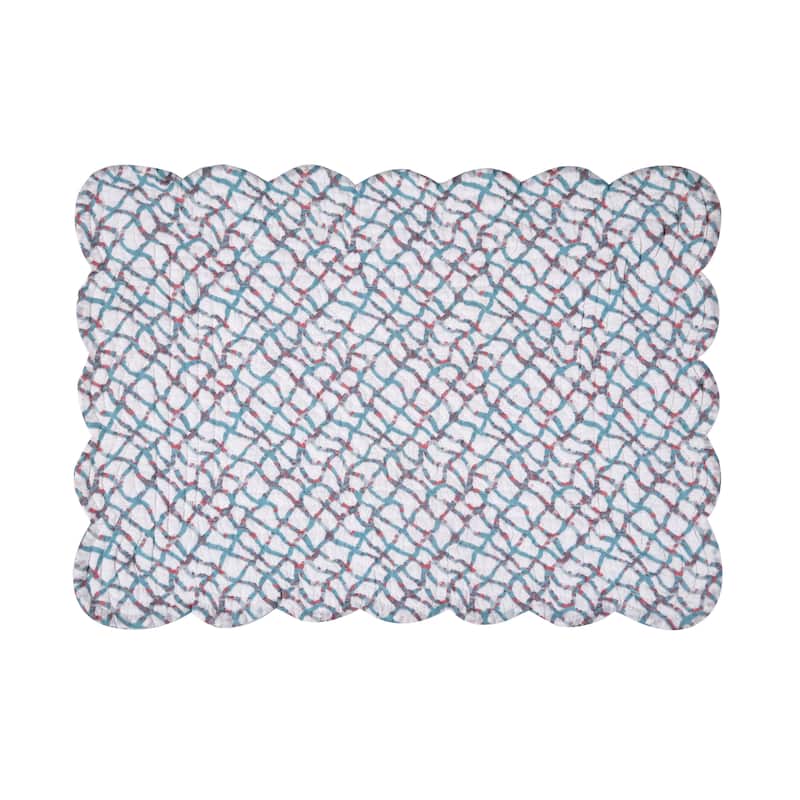 Delphina Reef Quilted Placemat Set 6