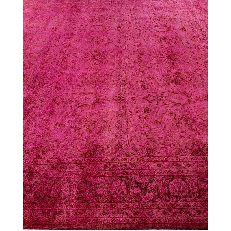 Fine Vibrance, One-of-a-Kind Hand-Knotted Area Rug - Pink, 8' 4" x 10' 7" - 8' 4" x 10' 7"