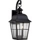 preview thumbnail 4 of 2, Millhouse 2-Light Outdoor Wall Lantern in Mystic Black