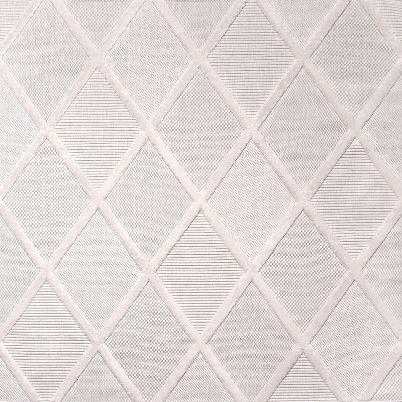 JONATHAN Y Talaia Diamond Trellis Indoor/Outdoor Area Rug - 5' Square - Ivory