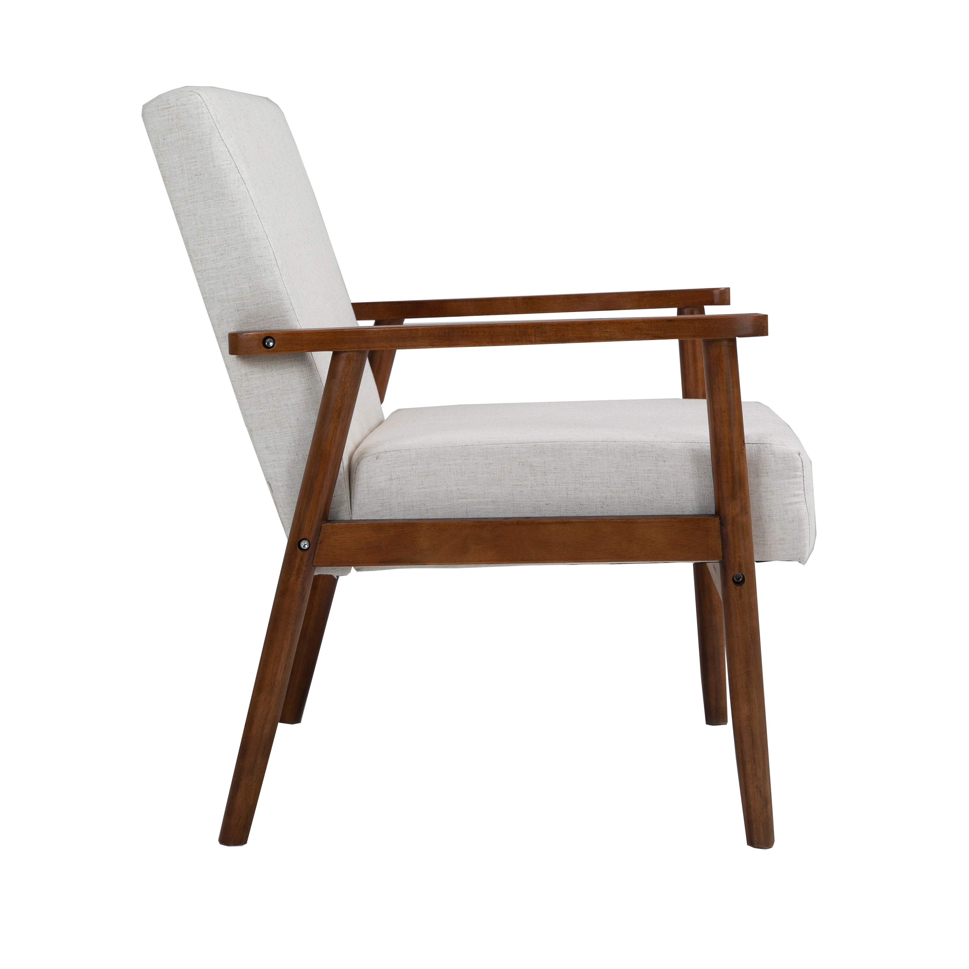 Mcbride vinyl upholstered solid wood arm chair hotsell