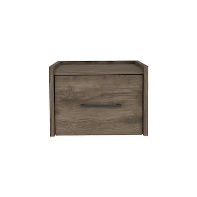 Floating Nightstand for Living Room ,Apartment, Bedroom, Dark Brown