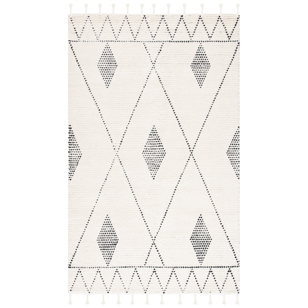 SAFAVIEH Handmade Casablanca Dituri Boho Wool Tassel Rug
