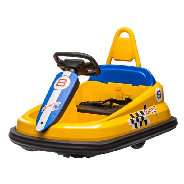 slide 2 of 98, Kids 6V Ride-On Bumper Car with Parental Remote, Bluetooth Music, and Anti-Collision Padding