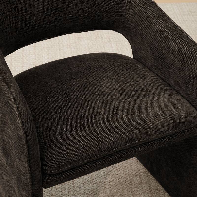 19" Seat Height Upholstered Fabric Dining Armchair (Set of 4)