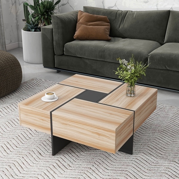 Coffee table with cheap hidden storage