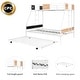 preview thumbnail 6 of 5, Metal Twin over Full Bunk Bed with Trundle/ Heavy-duty Sturdy Metal/ Noise Reduced/ Safety Guardrail/ Wooden Decoration