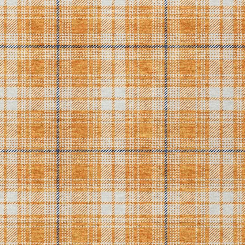 HomeRoots Plaid Transitional Rectangle Outdoor Rug