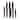 Oster Godfrey 5 Piece Stainless Steel Black Cutlery Set with Wood Print Handles