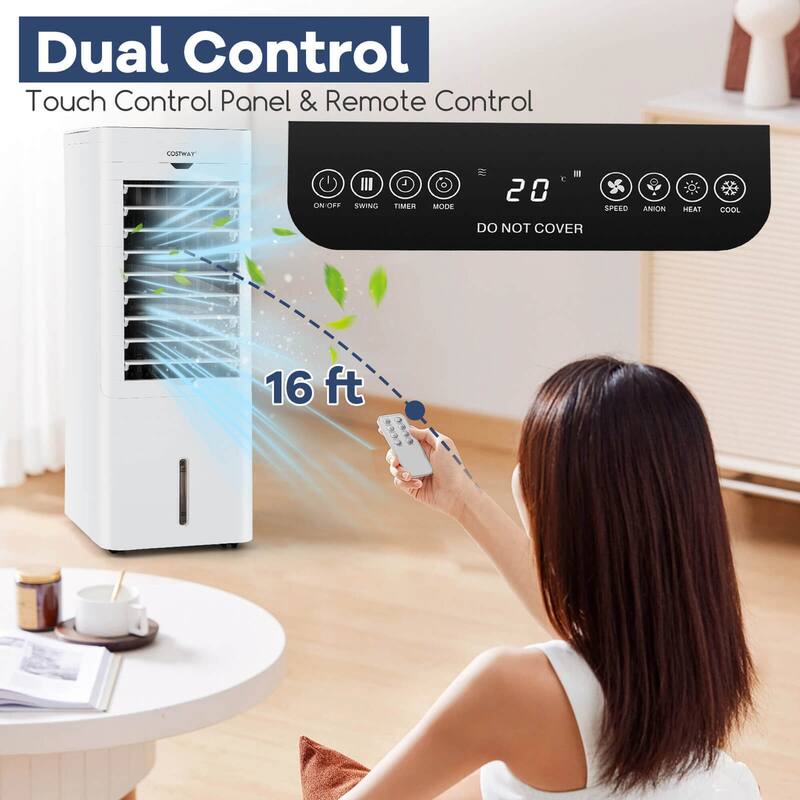 Costway Evaporative Air Cooler/Heater 4-in-1 Windowless Oscillating - See Details