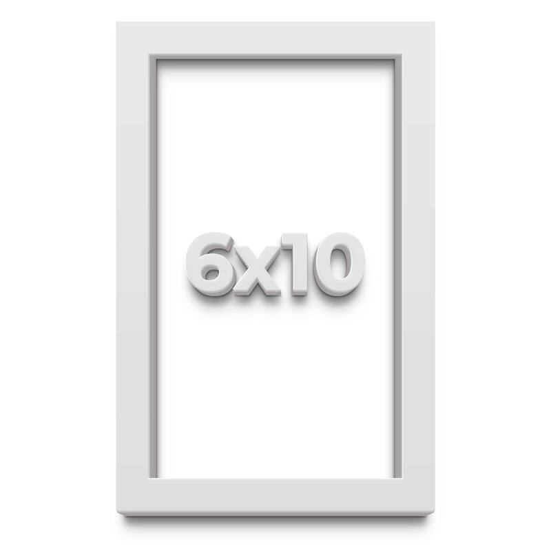 6x10 Shadow Box Frame White 1 Real Wood