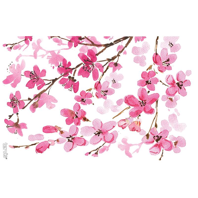 Tervis Sakura Japanese Cherry Blossom Made in USA Double Walled Insulated Tumbler Travel 16oz, Classic