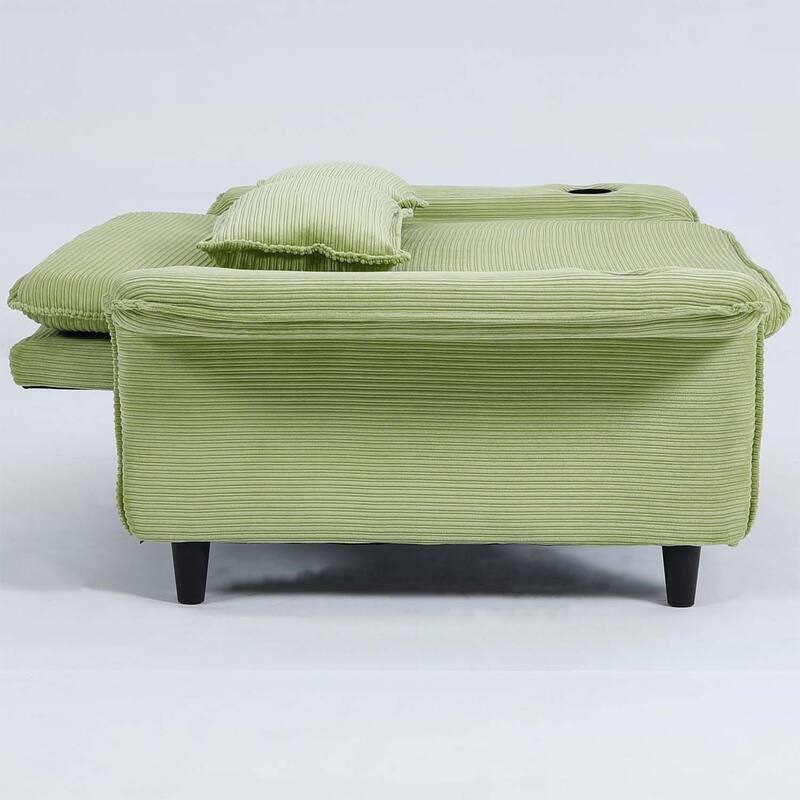 65.74-inch Adjustable Armrest and Backrest Multi-Functional Sofa Bed,Ideal for Bedrooms and Living Rooms
