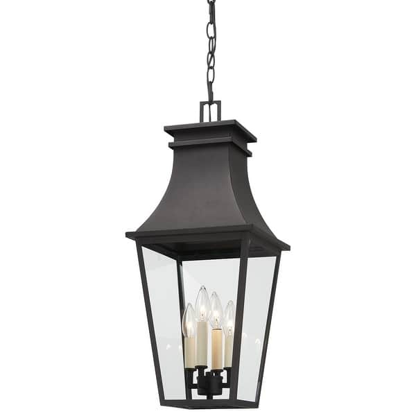 slide 2 of 5, The Great Outdoors 7998 Gloucester 4 Light 10" Wide Outdoor Pendant Sand Coal