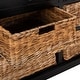 preview thumbnail 4 of 8, SAFAVIEH Herman 6-Drawer Black Storage Unit - 29.9” x 13” x 26”