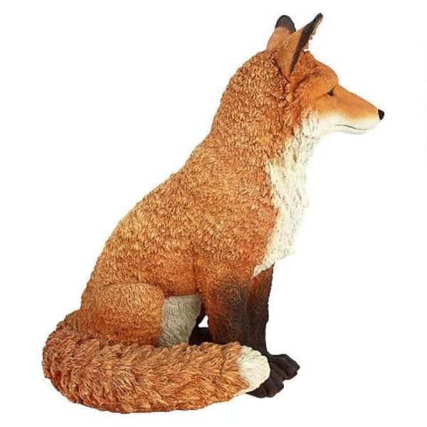 Shop 18 Sitting Fox Hand Painted Outdoor Garden Statue On Sale