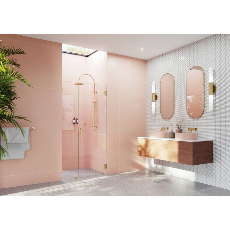 Glass Warehouse GW-WH-38 Illume 78" High x 38" Wide Hinged Frameless