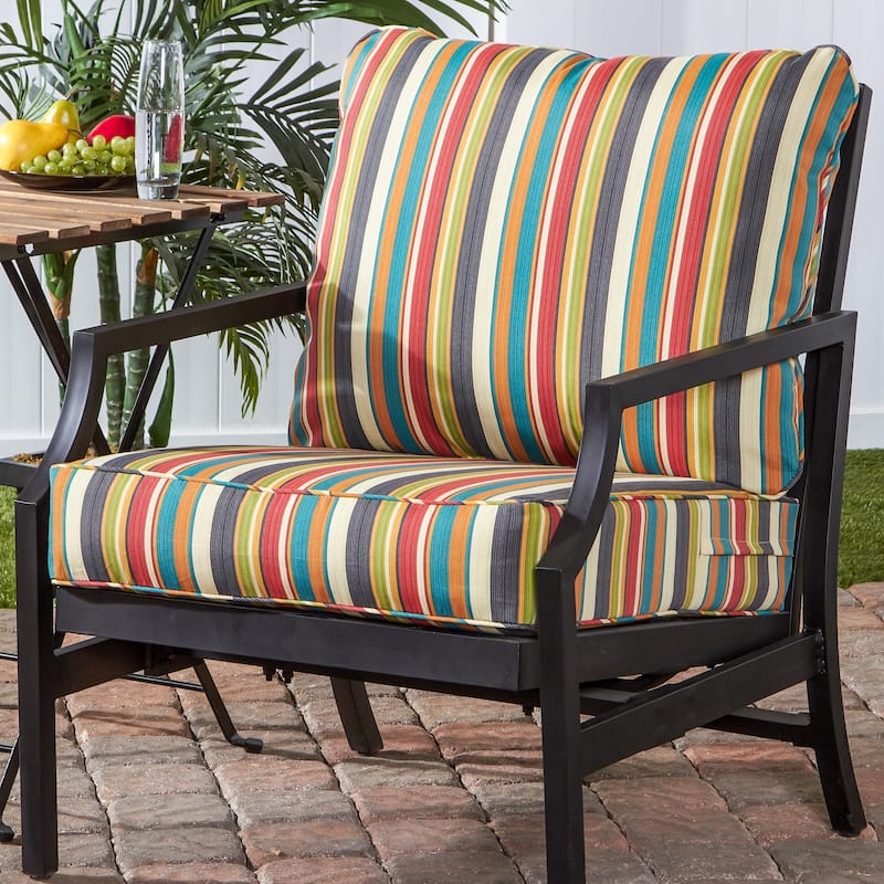 Greendale Outdoor Premium Deep Seating Back and Seat Cushion Set (Cushions Only)